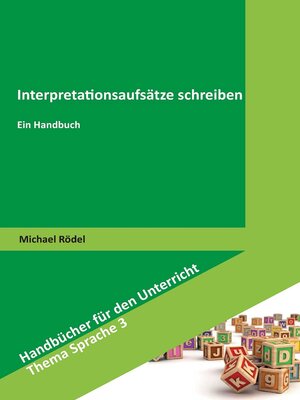 cover image of Interpretationsaufsätze schreiben